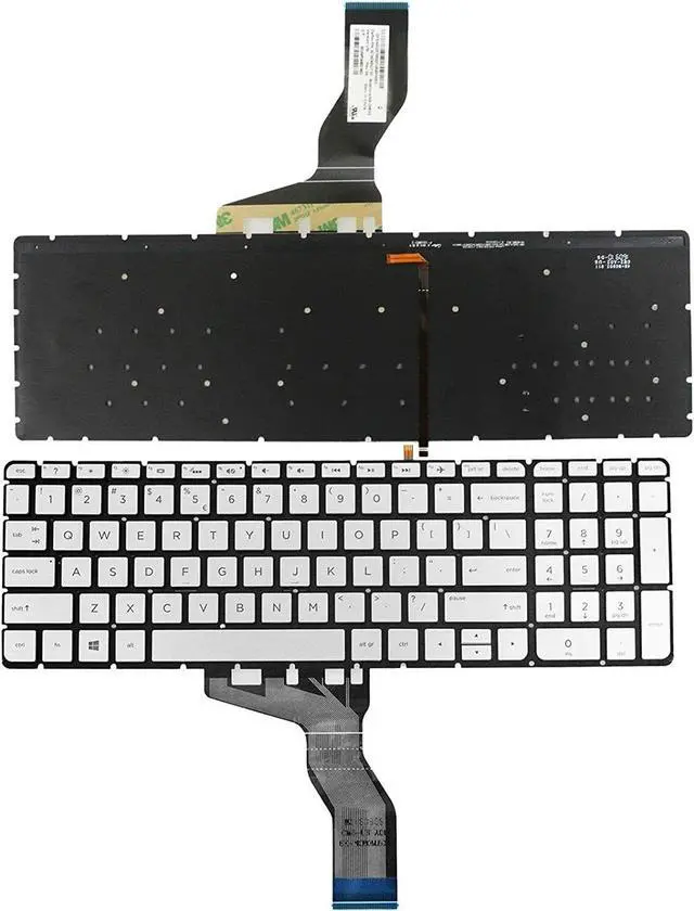 Main image of US Silver Backlit Keyboard for HP Envy m7-u m7-u000 17-u153nr 17-u011nr m7-u009d