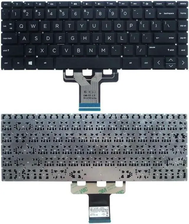 Main image of US Black Keyboard for HP 14-DQ 14-DQ0005CL 14-DQ0007CA 14-DQ0011DX 14-DQ0635CL