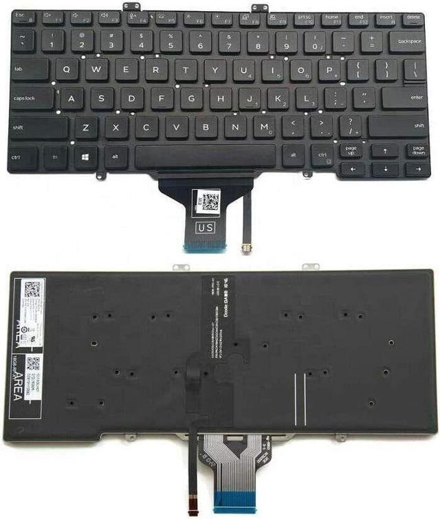 Main image of US Black English Backlit Keyboard for Dell LatituDE 7400 0RN86F