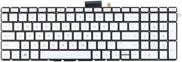 Main image of US Silver Backlit Keyboard for HP Pavilion 17-AR 17-AR007CA 17-AR050WM 17Z-AR000