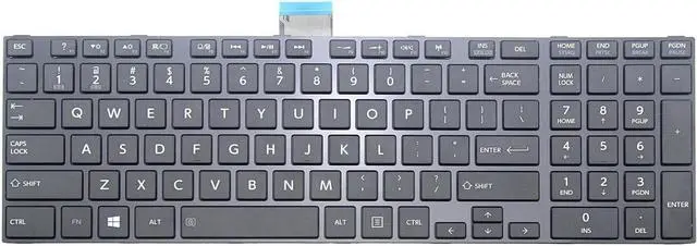 Main image of US Black Keyboard for Toshiba Satellite S855-S5164 S855-S5165 S855-S5168 S855