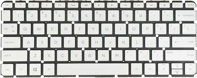 Main image of US Silver Backlit Keyboard for HP ENVY 13-AB 13-AB020NR 13-AB016NR 13-AB077CL