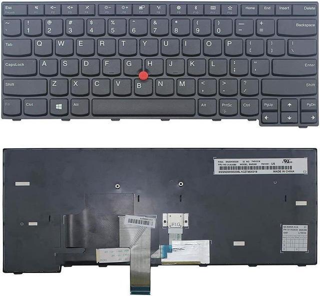 Main image of US Black Keyboard for Lenovo IBM Thinkpad E470 E470c E475 01AX000 01AX040