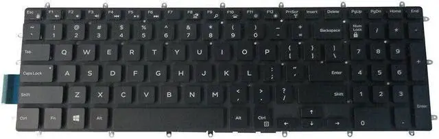 Main image of US Backlit Black Keyboard for Dell Vostro 3580 3581 3582 3583 3584 3590 3591