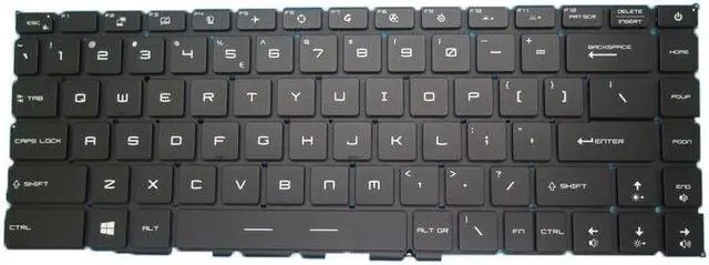 Alt view image 2 of 4 - English Keyboard For MSI GS66 GP66 GE66 WS66 NSK-FFABN 01 9Z.NJ2BN.A1D AE09U010