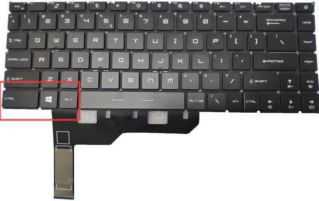 Alt view image 2 of 4 - NO Backlit US Keyboard For MSI P14 Prestige 14-A12S A12SC 14-A12U A12UC MS-14C6