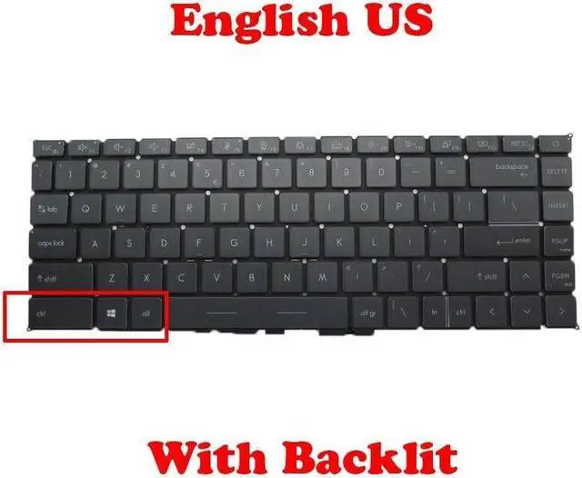 Main image of Backlit Keyboard For MSI Prestige 15 A11SB A11SC A11UC A12SC A12UC A12UD MS-16S8