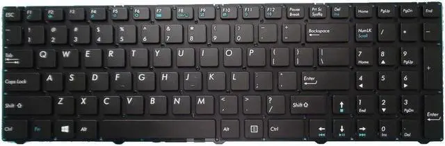 Main image of Laptop US Keyboard For Pegatron D15 MP-13A83US-5285 0KN0-1B1US12 Without frame