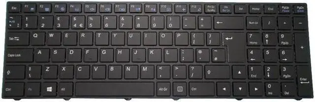 Alt view image 3 of 5 - Backlit UK Keyboard For CLEVO N350DV N350DW N550RC N550RN N551RC N650DU N750WU