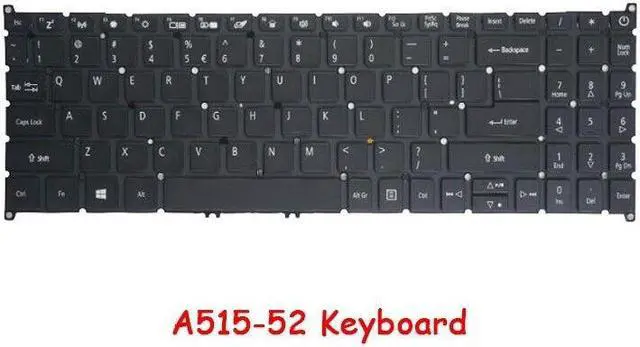 Main image of Laptop Keyboard For ACER Aspire 5 A515-52G With Backlit United States US Black