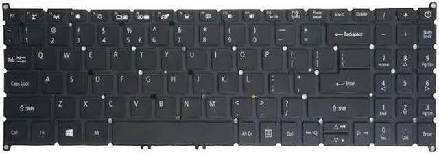 Alt view image 2 of 5 - Laptop Keyboard For ACER Aspire 5 A515-52G With Backlit United States US Black