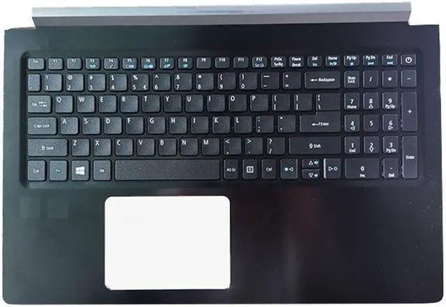 Alt view image 2 of 5 - Laptop PalmRestincluding Black Keyboard For ACER Aspire 6 A615-51 A615-51G US Black