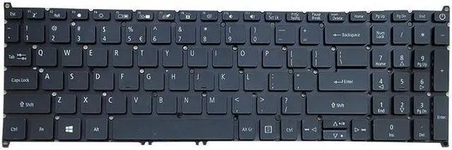 Alt view image 3 of 5 - Laptop Keyboard For ACER Aspire A715-75G With Backlit United States US Black