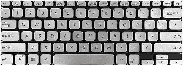 Main image of Laptop Keyboard For ASUS K330UA K330FA K330FL K330FN English US Silver