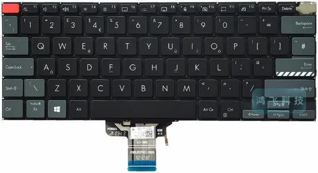 Main image of Laptop Keyboard for ASUS ZenBook Pro14 M7400Q English US Backlight black