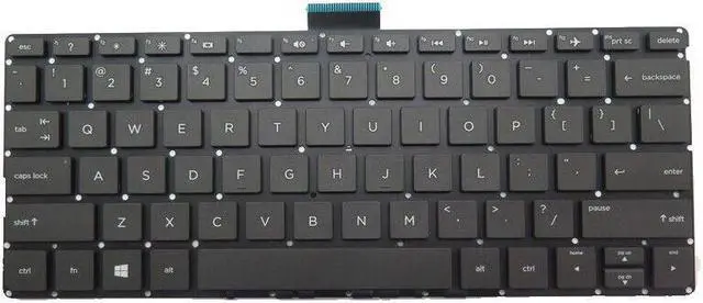 Main image of Laptop Keyboard For HP 11-K000 HPM14K33US-442 Without Frame Black United States