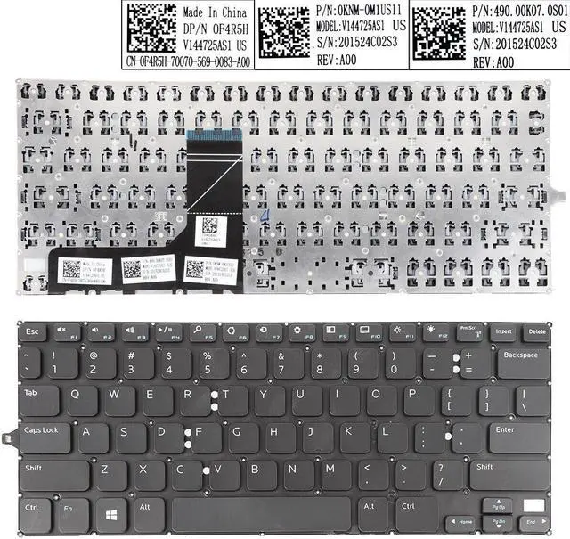 Main image of US Keyboard for Dell Inspiron 11 3000 3147 11 3148 BLACk  Without Frame