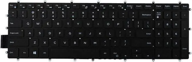 Alt view image 2 of 5 - Keyboard for DELL Inspiron Gaming 15-7566 BLACK(Backlit Win8 US)PK131Q03B00