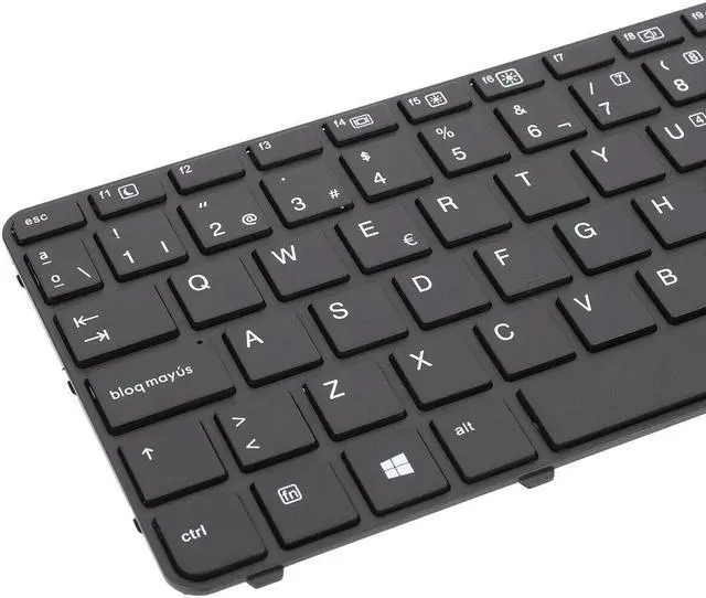 Alt view image 3 of 5 - Keyboard for HP 430 G3 430 G4 440 G3 440 G4 445 G3 BLACK Frame BLACK Win8 US