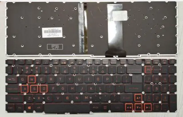 Main image of US Keyboard for Acer Nitro 4 AN515-54 AN715-51 N18C3  (Red siDE Backlit)Assemble
