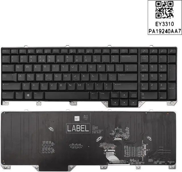 Main image of US Keyboard for Dell Alienware 17 R5 M15 M17 R2 ALWA51M A51M P38E 2019 Backlit