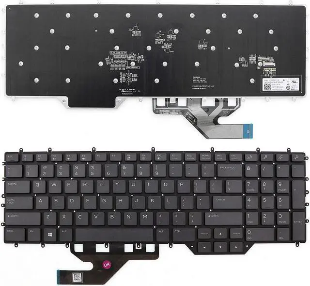 Main image of Keyboard for Dell Alienware M17 R2 BLACK Without FRAME Full Colorful Backlit US