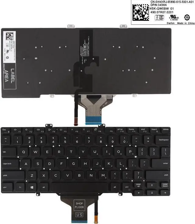 Main image of US Keyboard for DELL LatituDE 5400 5401 5410 Backlit without point