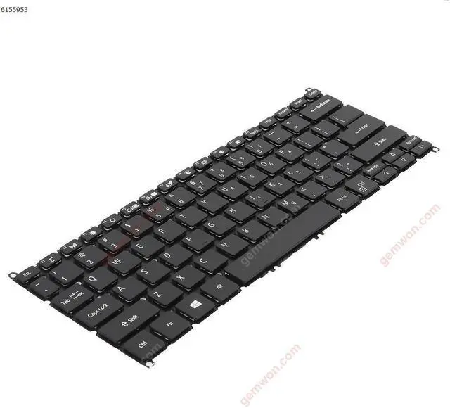 Alt view image 3 of 5 - US Keyboard forACER Spin SP513-52 SP513-53 SP513-53N SP314-51 BLACK  Backlit