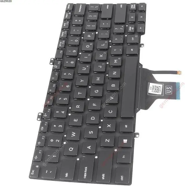 Alt view image 2 of 5 - US Keyboard for DELL LatituDE 3400 5400 7400 7410 5401 BLACK Backlit