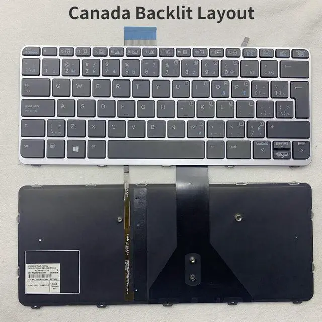 Alt view image 3 of 5 - Backlit Keyboard For HP EliteBook FOLIO 1020 G1 1030 G1 eries