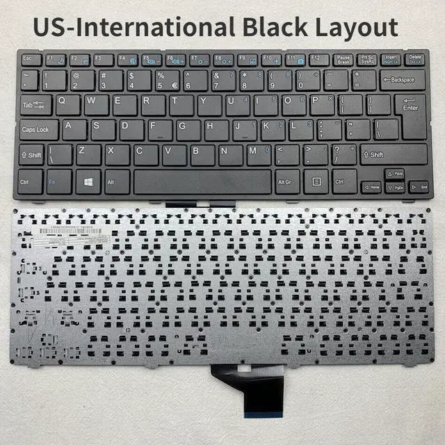 Main image of US Keyboard For Medion Akoya P2211T Tastatur MP-13L16U4-360 82V382-JV3004