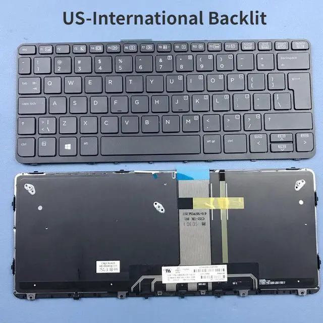 Main image of US-international Backlit Keyboard For HP Pro X2 612 G1 eries