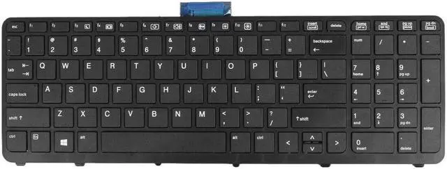 Alt view image 2 of 5 - Keyboard for HP ZBook 15 17 G1 G2 BLACK FRAME BLACK  US