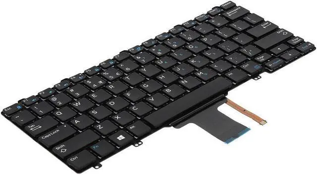 Alt view image 2 of 5 - Keyboard for Dell Latitud E7270 BLACK (Backlit With Point stick) US