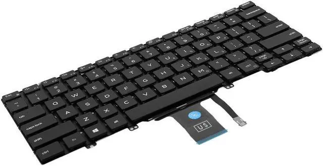Alt view image 3 of 5 - US Keyboard For DELL Latitud E5200 3300 5300 7200 7300 3301 7290 5310 Black