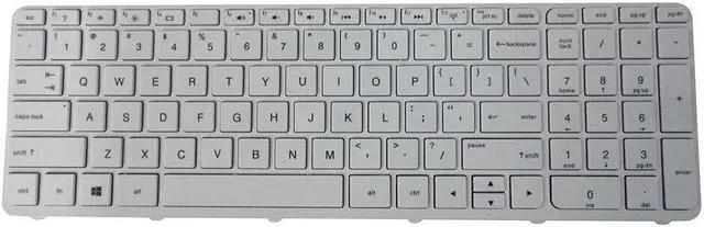 Main image of White color  Keyboard for HP Pavilion 15-E 15T-E 15Z-E Laptops - Replace part number  720597-001