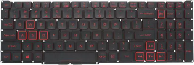 Alt view image 2 of 4 - replacement keyboard for Acer Nitro 5 AN515-54 AN515-43 AN517-51 AN715-51 US with Backlit