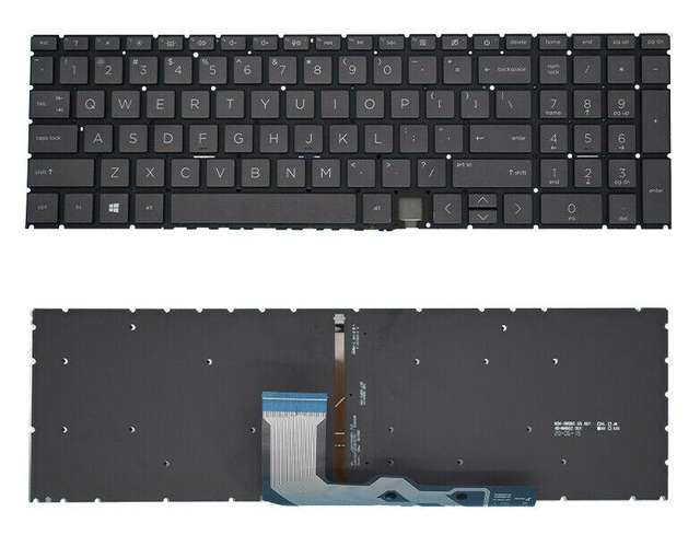 HP Envy 17m-ce / 17-ce Silver Backlit Palmrest With Keyboard – Genuine HP L57592-001