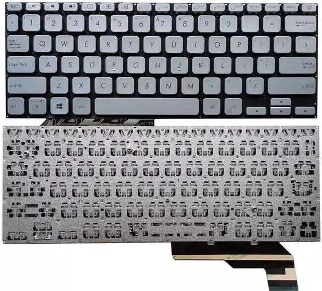 Main image of replacement keyboard for Asus A403F S403F X403F ADOL14F ADOL14FA  US  backlit Silver
