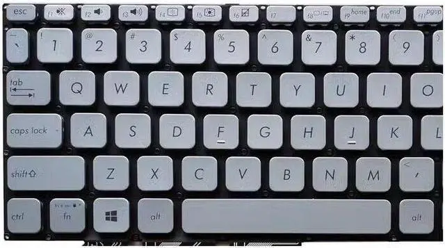 Alt view image 2 of 5 - replacement keyboard for Asus A403F S403F X403F ADOL14F ADOL14FA  US  backlit Silver