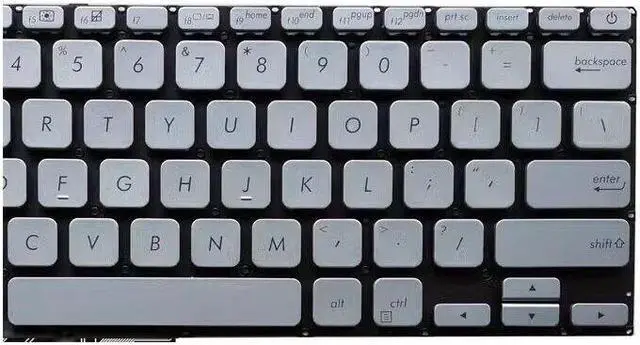 Alt view image 3 of 5 - replacement keyboard for Asus A403F S403F X403F ADOL14F ADOL14FA  US  backlit Silver