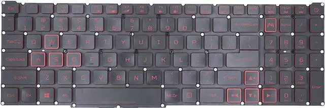 Alt view image 2 of 5 - replacement keyboard for Acer Nitro 5 AN515-55 AN515-43 AN517-51 AN517-52 US with Backlit