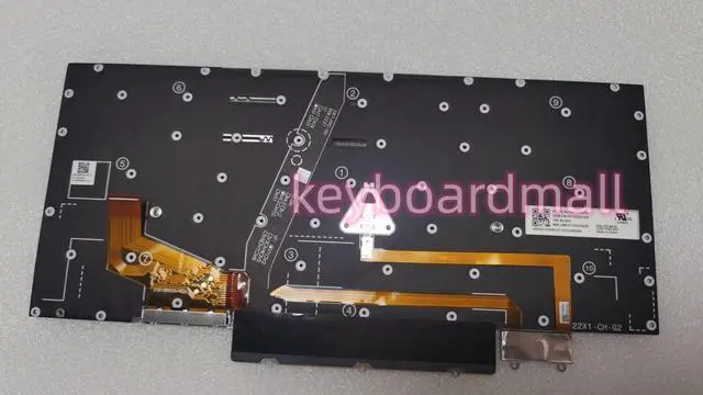 Alt view image 3 of 4 - New replacement keyboard for Lenovo ThinkPad X1 Carbon 10th Gen 10 2022 Keyboard US Backlit 2022 Type 21CB 21CC