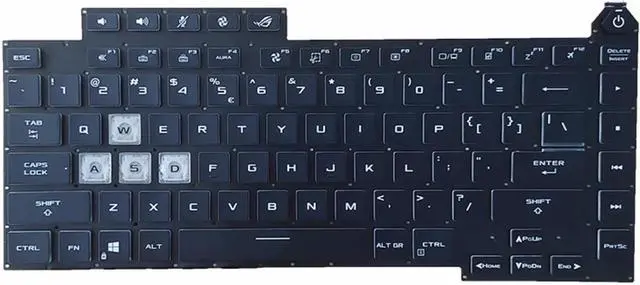 Main image of US Englsih Backlit Keyboard For Asus ROG Strix G531 G531G G531GT G531GU black