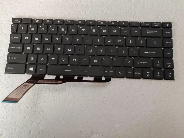 Alt view image 5 of 7 - replacement keyboard for  MSI GS66 Stealth 10SD 10SF GE66 RaiDEr 10SF MS-1541 RGB backlit US