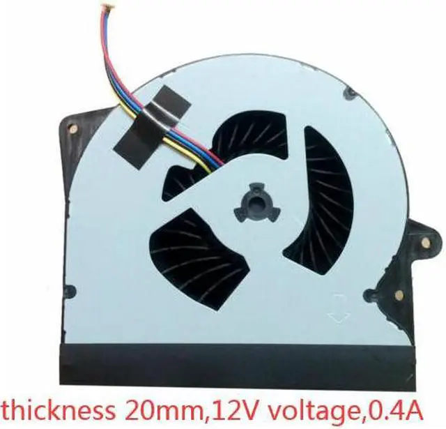 Main image of CPU cooling fan for ASUS G751 G751J G751JT G751JZ G751JY DC 12V voltage 0.4A thickness 20mm