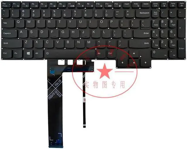 Alt view image 2 of 5 - replacement keyboard for lenovo Legion 5-15ACH6H Legion 5 Pro-16ACH6H single backlight US white font print