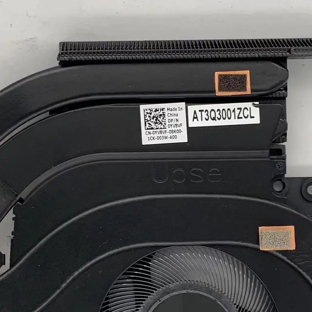 Alt view image 2 of 6 - Cpu cooling fan with heatsink for X17 R2 fru part number 0YV8VF 3080