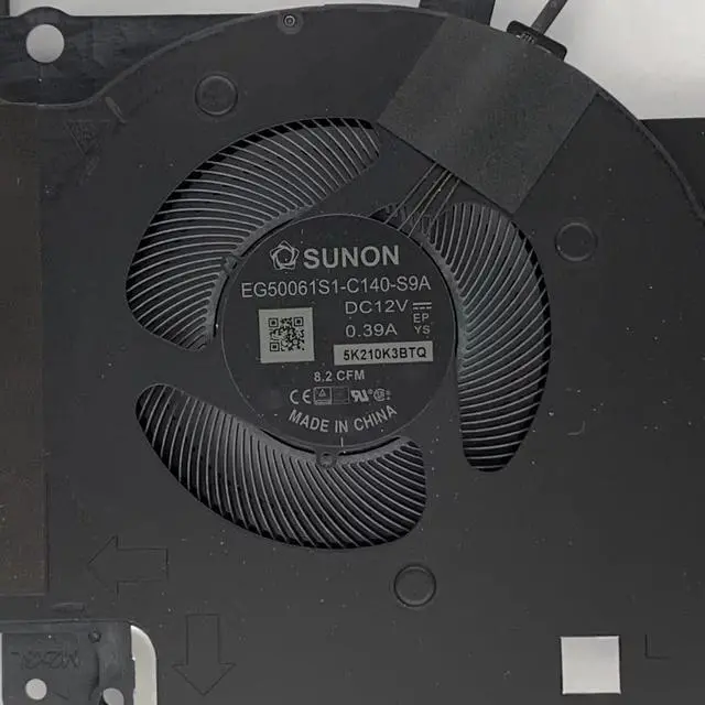 Alt view image 5 of 6 - Cpu cooling fan with heatsink for X17 R2 fru part number 0YV8VF 3080