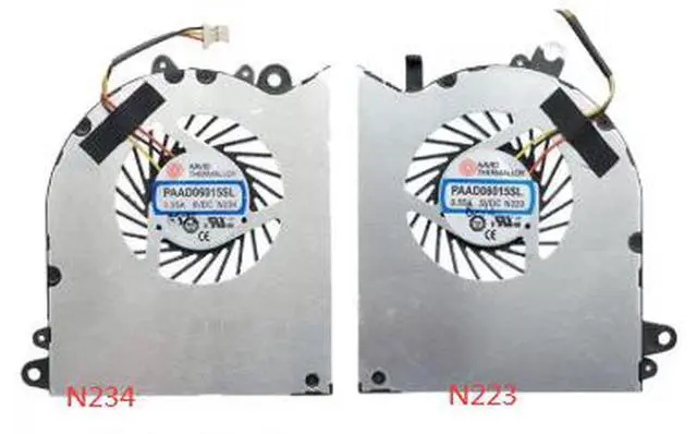 Alt view image 4 of 4 - Gpu and Cpu cooling fan for A - GS60 series N223 N234